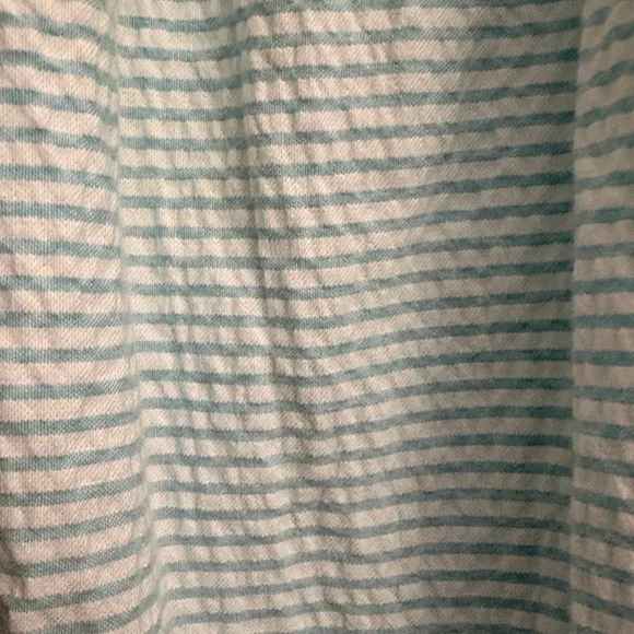 Classic Whimsy Smocked Dress 12M Blue White Seersucker Floral Embroidered - Picture 4 of 8